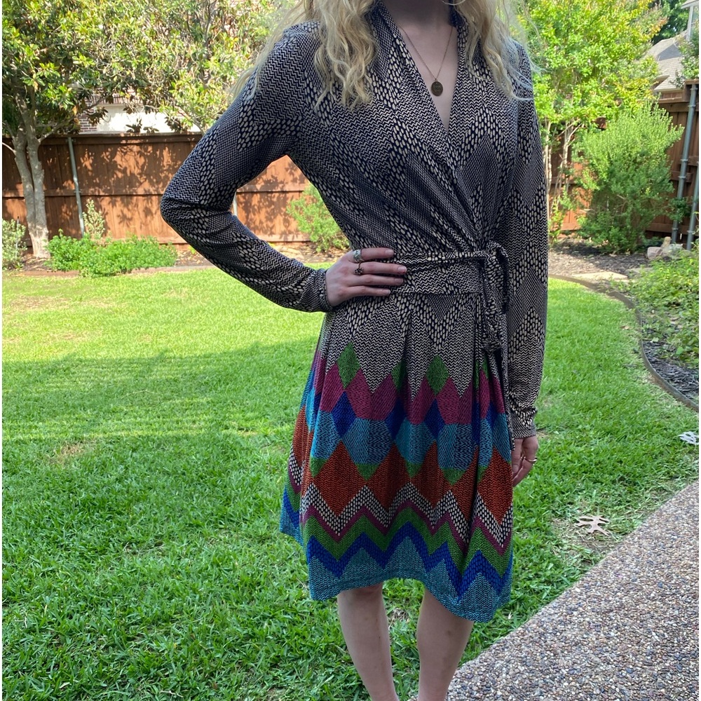 Maggy L Wrap Top Dress Size 4